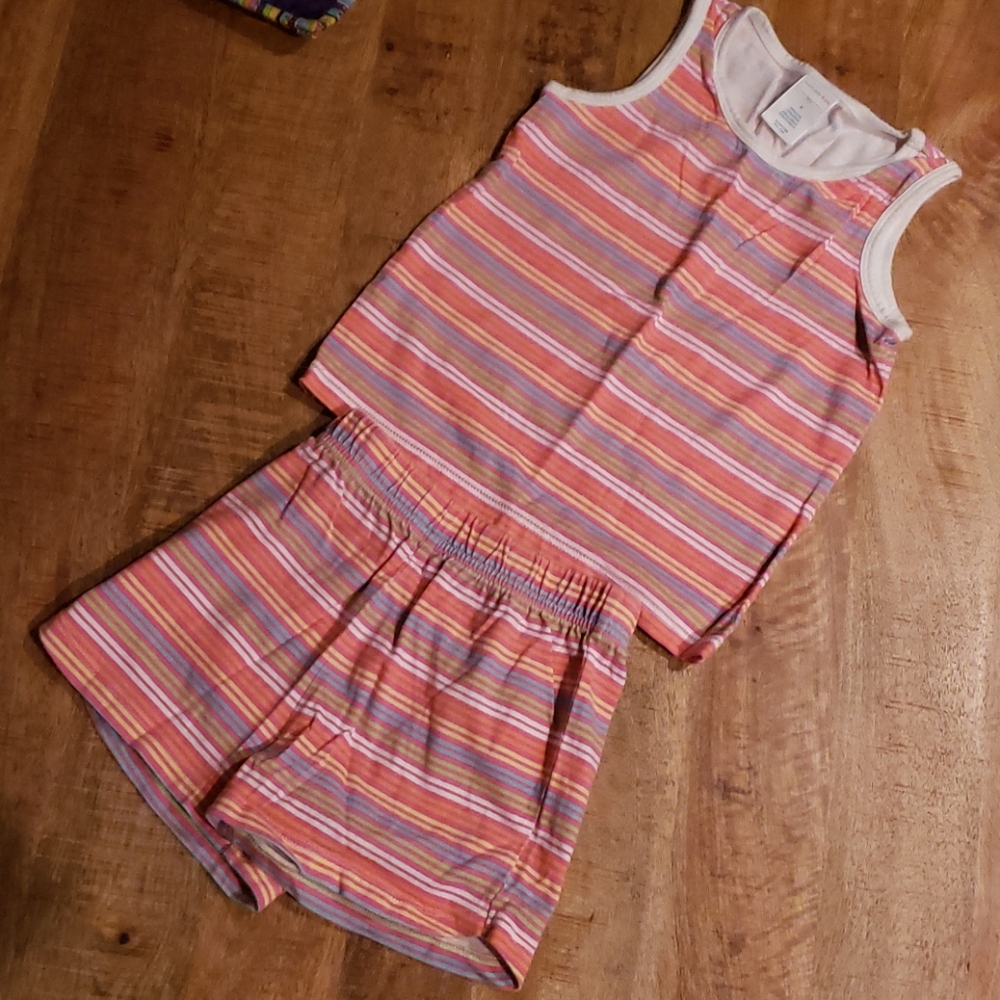 Tank and shorts stripped set 4T